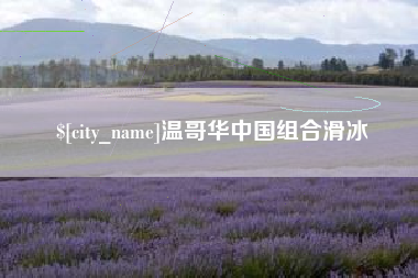 湖州温哥华中国组合滑冰