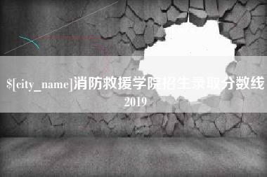 湖州消防救援学院招生录取分数线2019