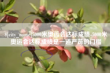 湖州5000米奥运会达标成绩-5000米奥运会达标成绩是一道严苛的门槛