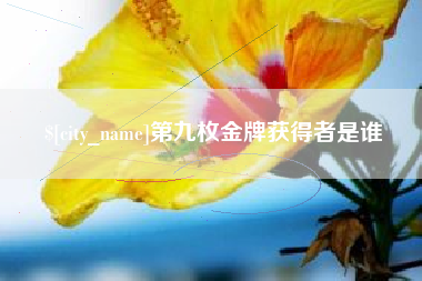 湖州第九枚金牌获得者是谁