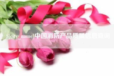 湖州中国消防产品质量信息查询