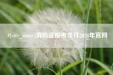 湖州消防证报考条件2024年官网