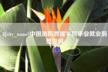 湖州中国消防救援学院毕业就业前景如何