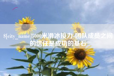 湖州5000米滑冰接力-团队成员之间的信任是成功的基石