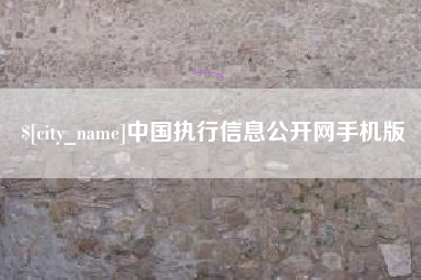 湖州中国执行信息公开网手机版