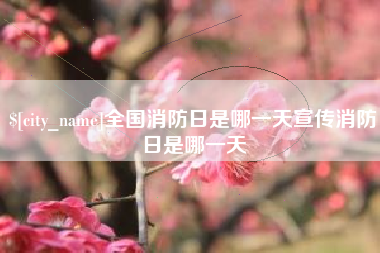 湖州全国消防日是哪一天宣传消防日是哪一天