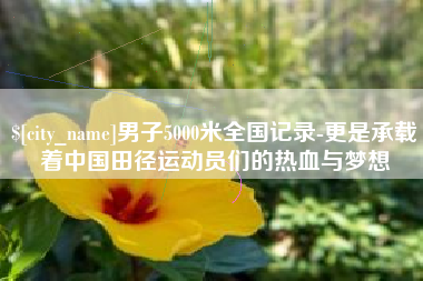 湖州男子5000米全国记录-更是承载着中国田径运动员们的热血与梦想