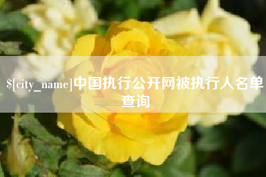 湖州中国执行公开网被执行人名单查询
