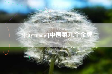 湖州中国第九个金牌