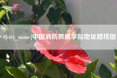 湖州中国消防救援学院地址路线图