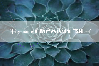 湖州消防产品认证证书和cccf