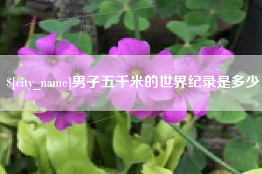 湖州男子五千米的世界纪录是多少