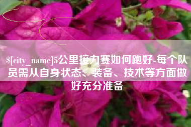湖州5公里接力赛如何跑好-每个队员需从自身状态、装备、技术等方面做好充分准备