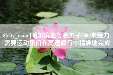 湖州哈尔滨亚冬会男子5000米接力-需要运动员们在高速滑行中精准地完成