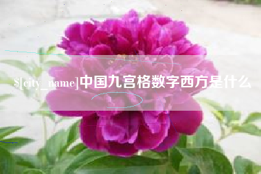 湖州中国九宫格数字西方是什么