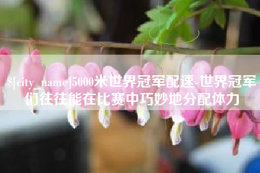 湖州5000米世界冠军配速-世界冠军们往往能在比赛中巧妙地分配体力