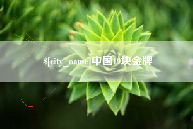 湖州中国19块金牌
