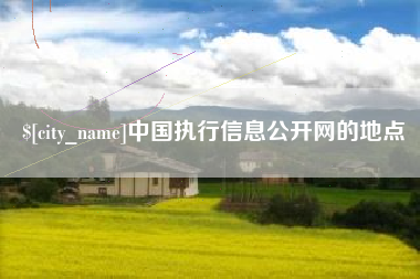 湖州中国执行信息公开网的地点