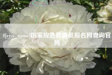 湖州国家应急救援员报名网查询官网