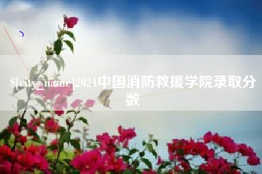 湖州2021中国消防救援学院录取分数