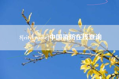 湖州中国消防在线查询