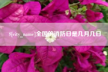 湖州全国的消防日是几月几日