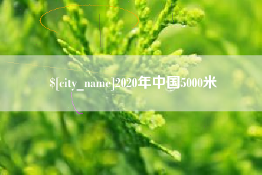 湖州2020年中国5000米