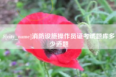 湖州消防设施操作员证考试题库多少道题