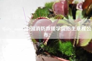 湖州中国消防救援学院招生章程公布!
