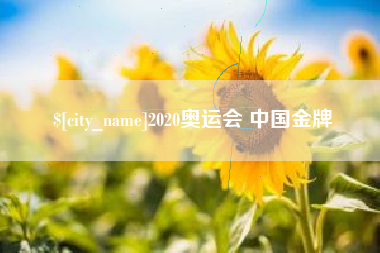 湖州2020奥运会 中国金牌
