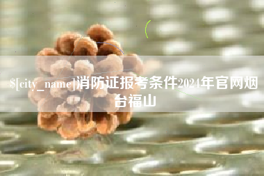 湖州消防证报考条件2024年官网烟台福山